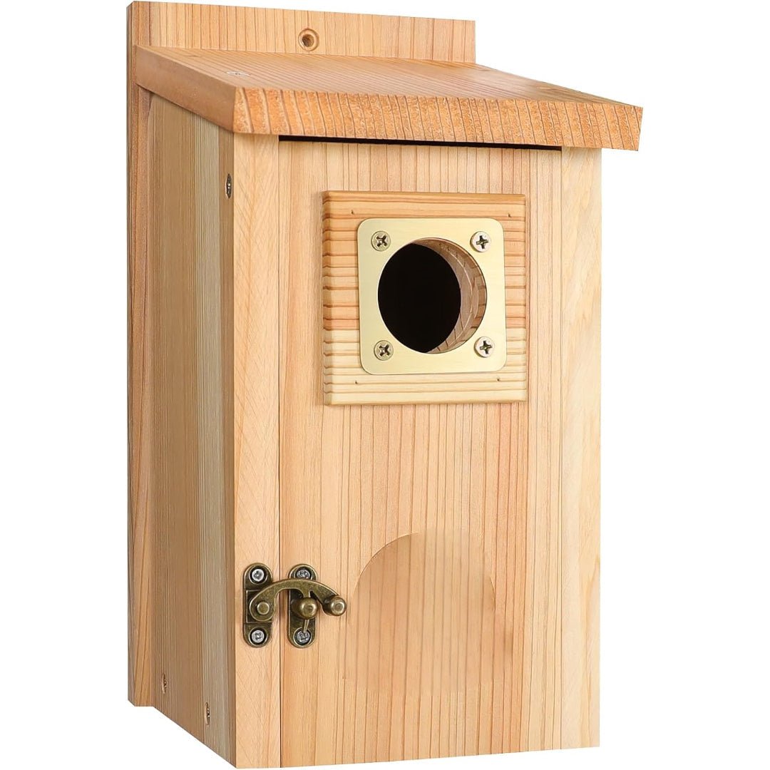 EverNest Nistkasten aus Zedernholz für Eichelhäher, Schwalben und kleine Vögel