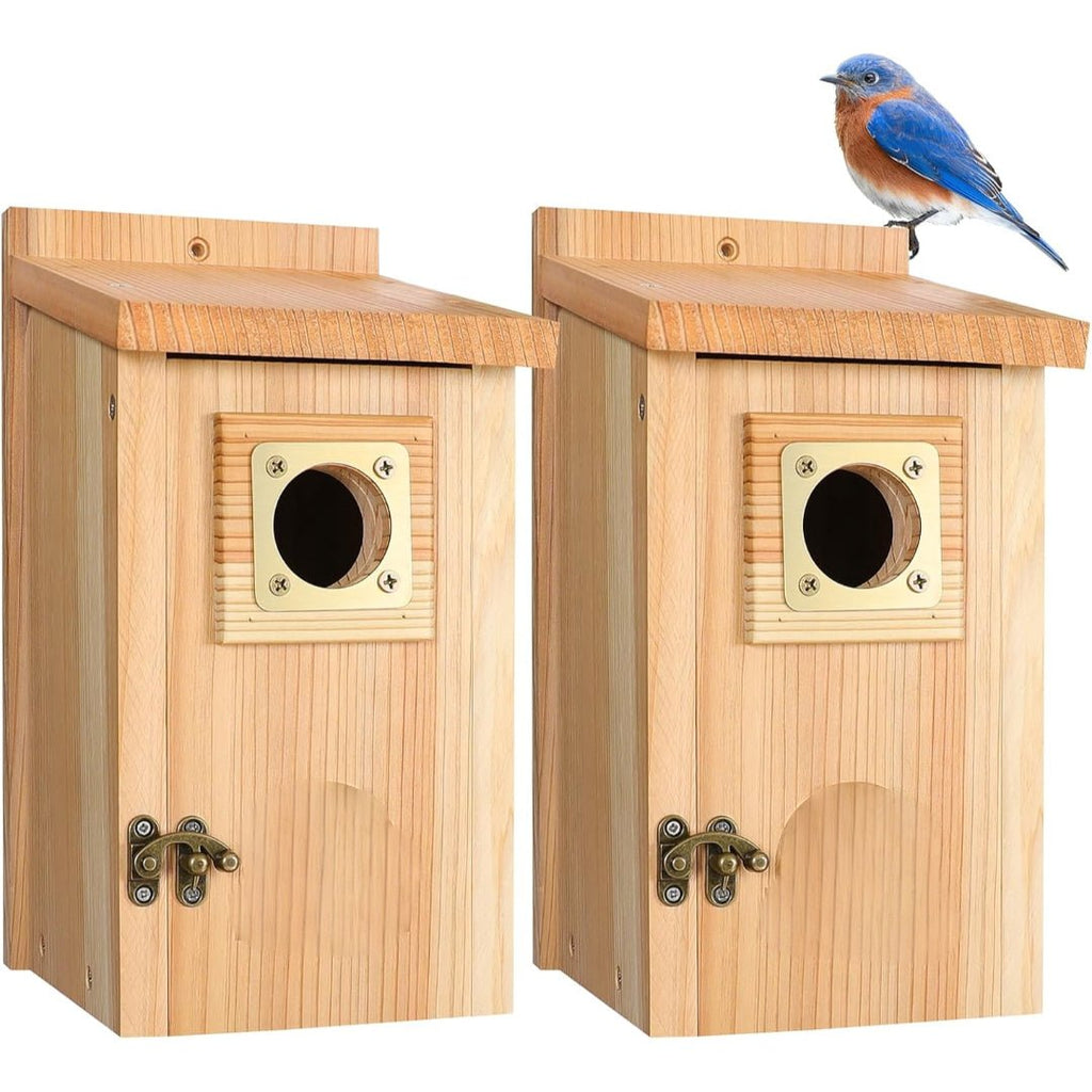 EverNest Nistkasten aus Zedernholz für Eichelhäher, Schwalben und kleine Vögel