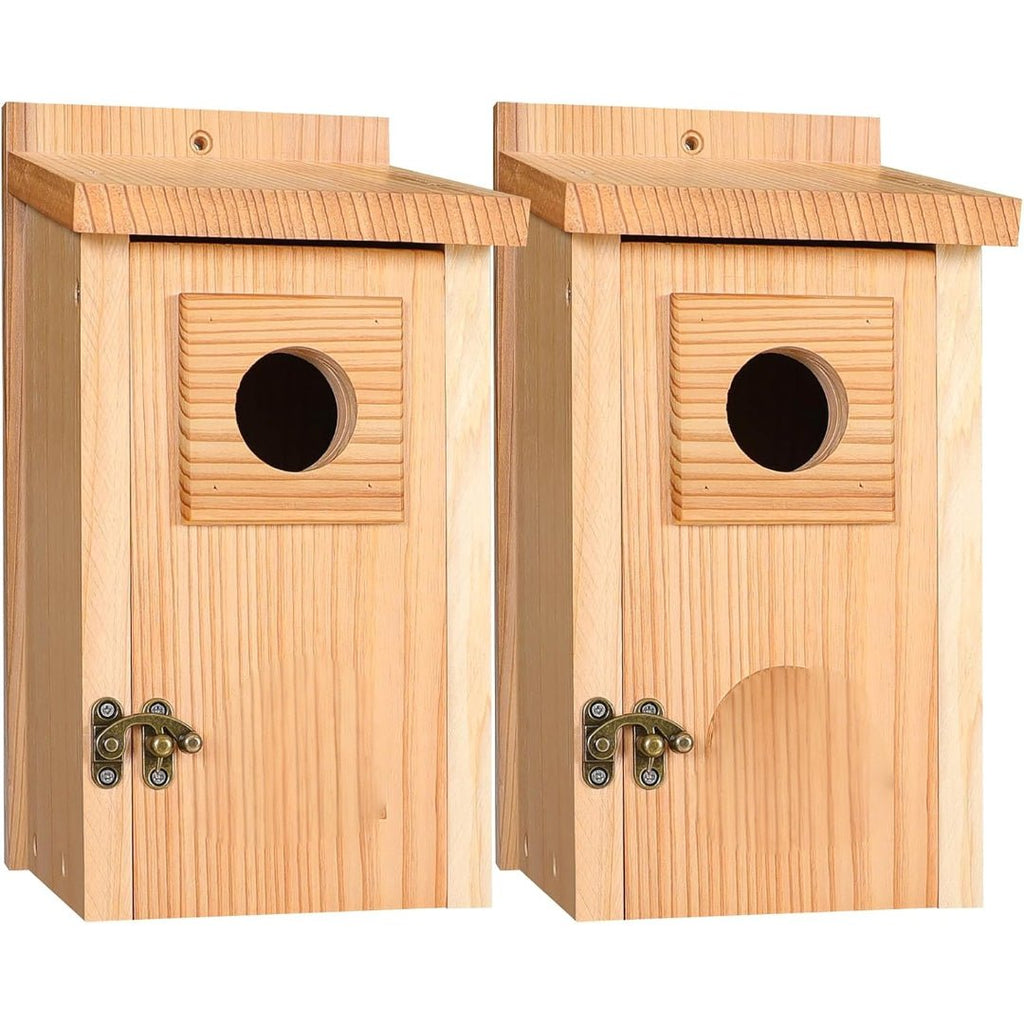 EverNest Nistkasten aus Zedernholz für Eichelhäher, Schwalben und kleine Vögel