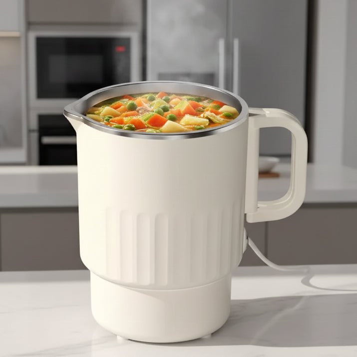 NovaKettle mini kompaktní elektrická rychlovarná konvice 600W na cesty