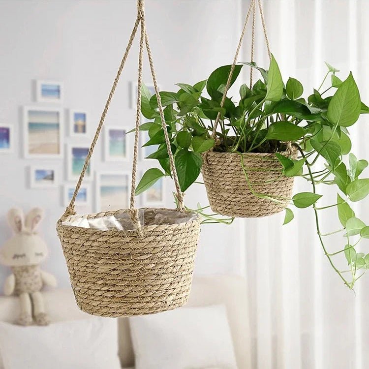 Verdant Knot Rustic Hand-Knotted Macrame Plant Hanger For Orchids And Houseplants
