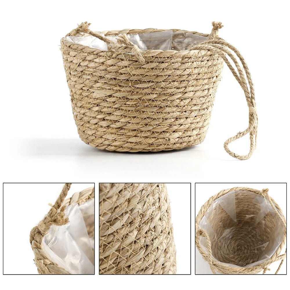 Verdant Knot Rustic Hand-Knotted Macrame Plant Hanger For Orchids And Houseplants