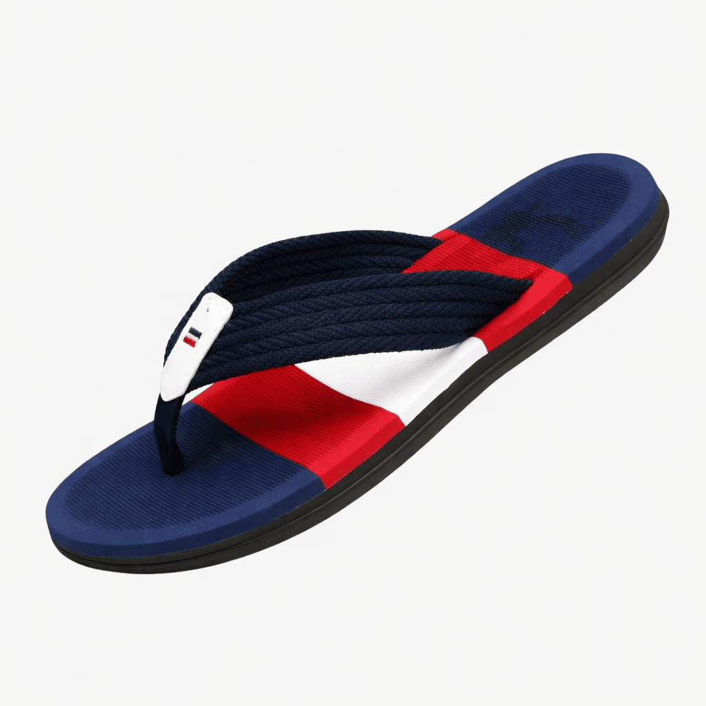 AeroStride Men's Toe Sandals With Woven Straps And Textured Footbed
