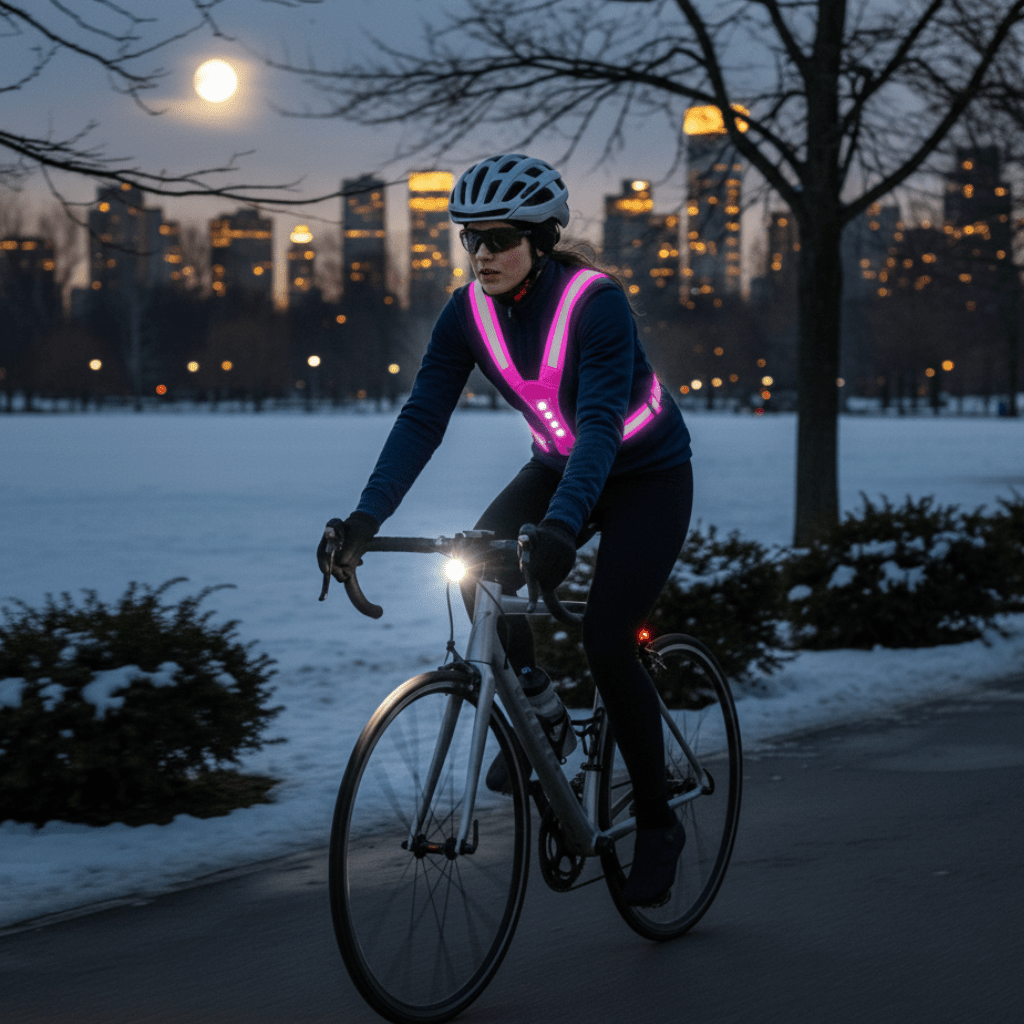 LumoVest Adjustable LED Vest With 3 Modes For Safe Night Training