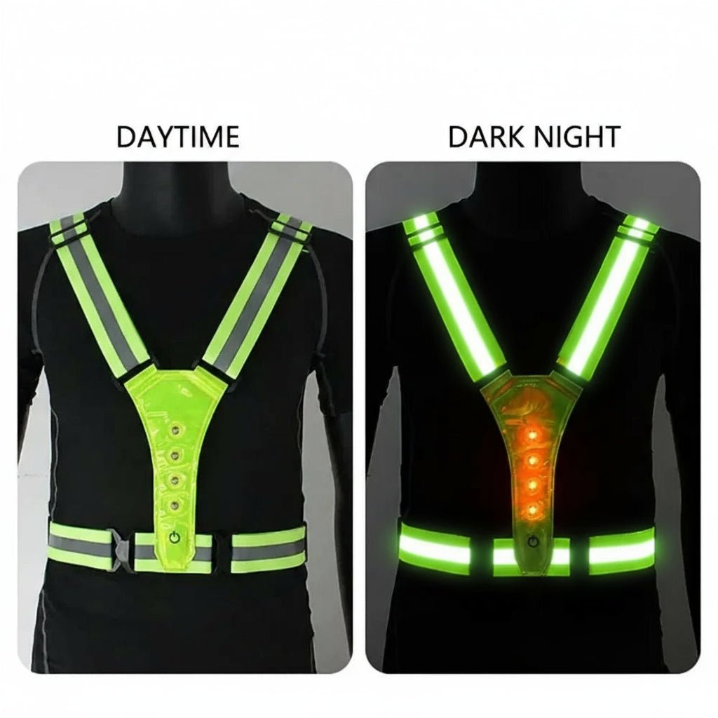 LumoVest Adjustable LED Vest With 3 Modes For Safe Night Training
