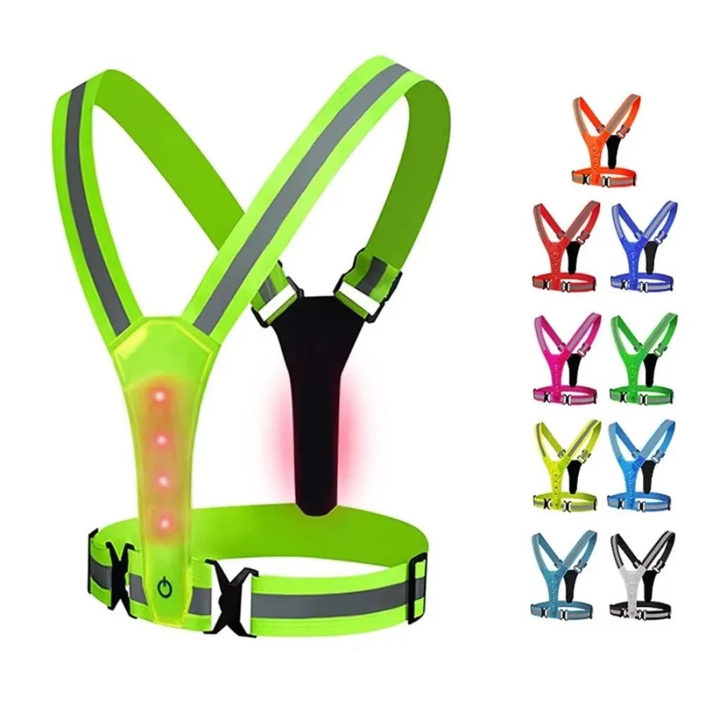 LumoVest Adjustable LED Vest With 3 Modes For Safe Night Training