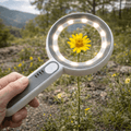 LumaGlimmer Wiederaufladbare 12x LED-Lupe für feine Details