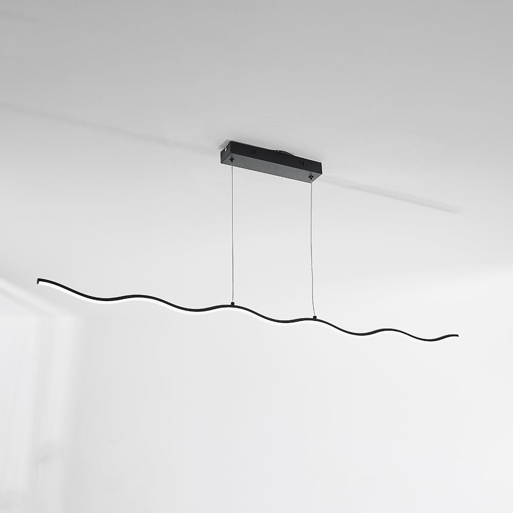 LouiseGlow Modern LED Pendant Light in Black and White for Living Rooms