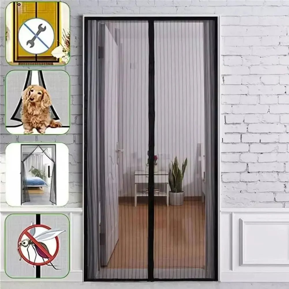 AeroMesh Magnetic Fly Screen Door With Automatic Closure