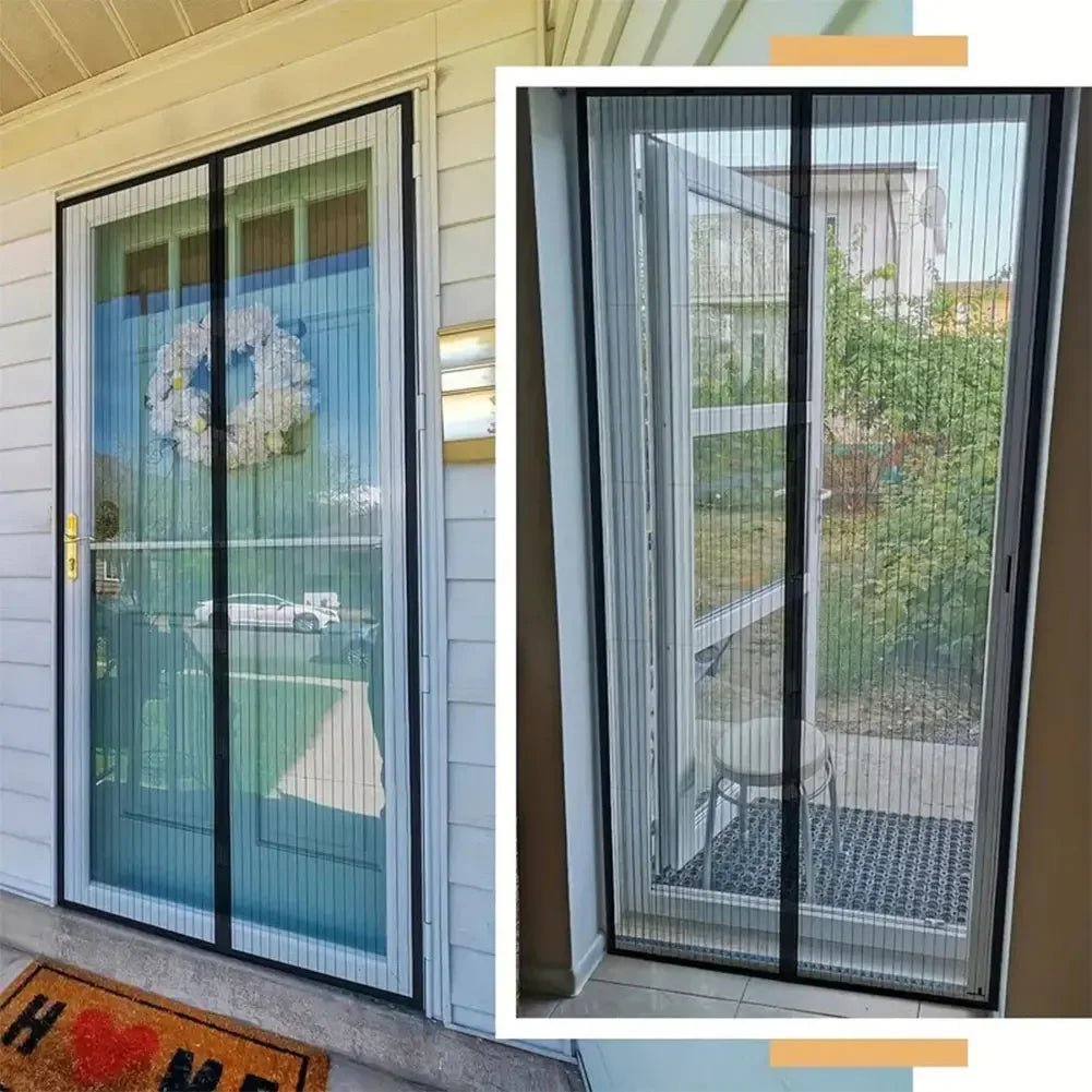 AeroMesh Magnetic Fly Screen Door With Automatic Closure