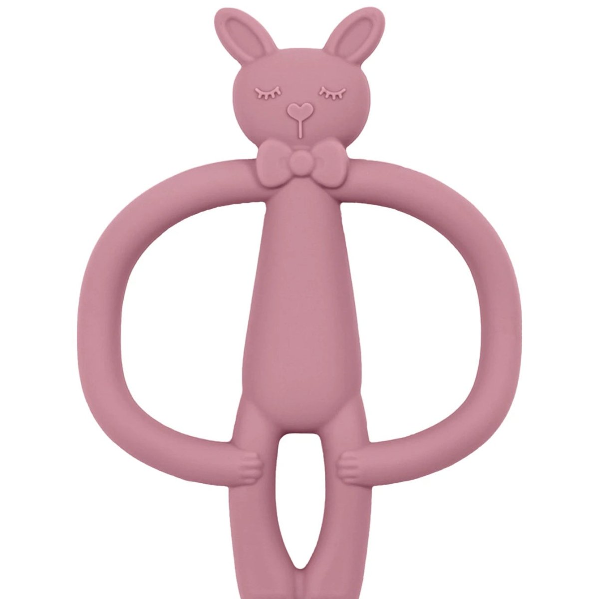 Anello da Dentizione in Silicone Morbido BunnyBloom con Motivo Coniglio Cartoon per Mani Piccole