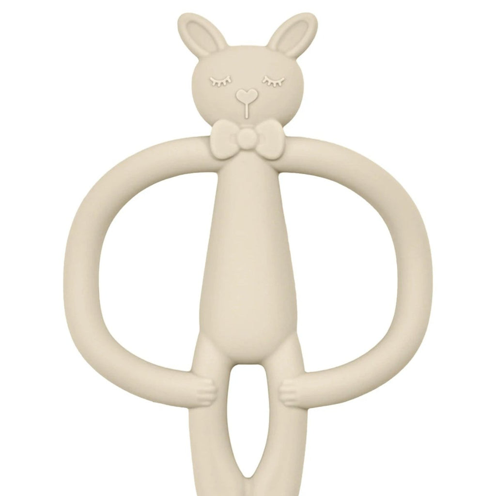 Anello da Dentizione in Silicone Morbido BunnyBloom con Motivo Coniglio Cartoon per Mani Piccole