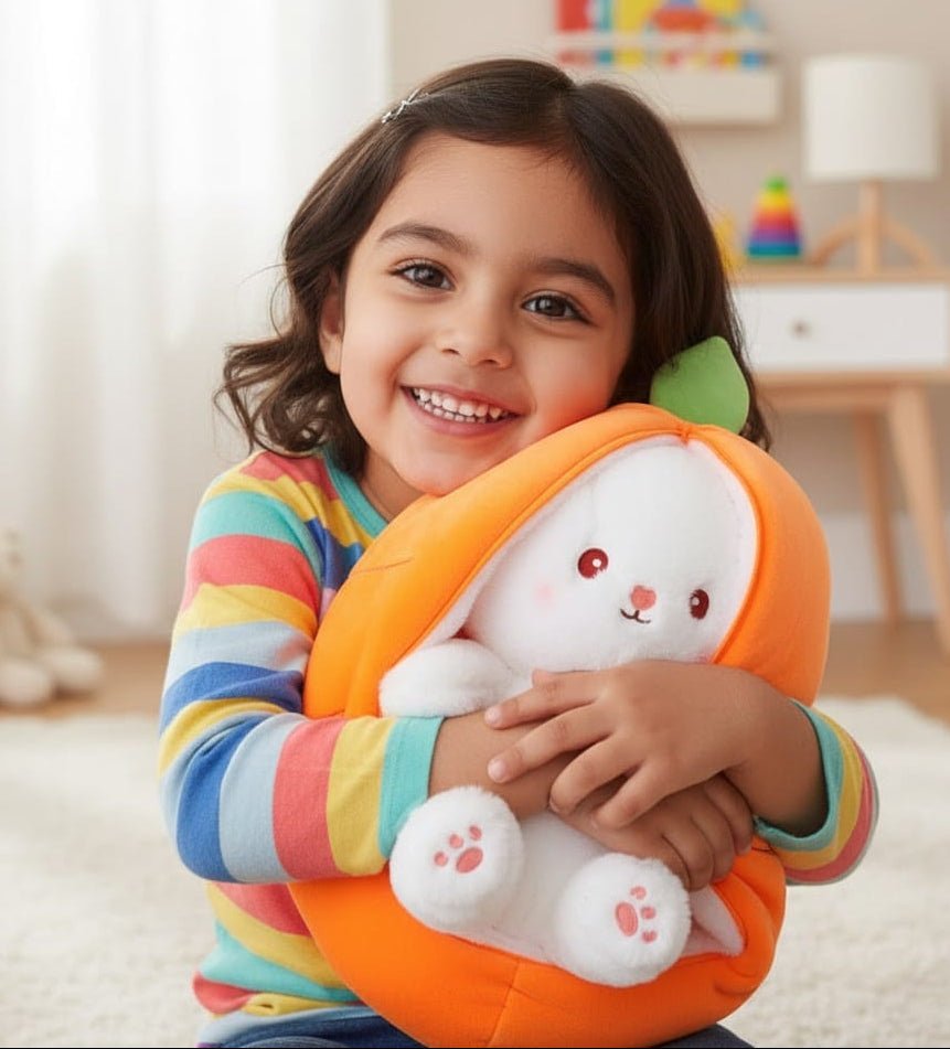 SunnyHop Cute Hide and Seek Bunny Plush Toy for Kids