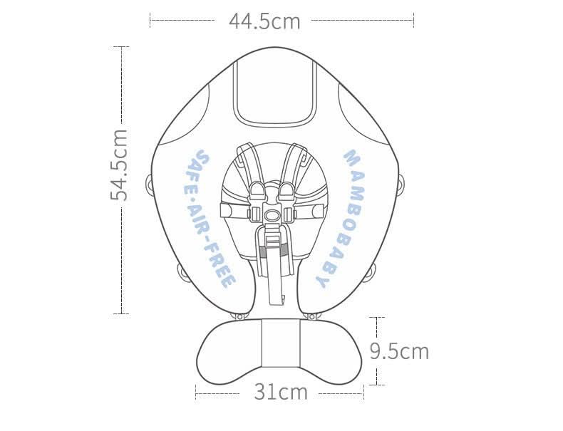 Canopy Anello da Nuoto per Bambini con Protezione Solare e Motivo Animale