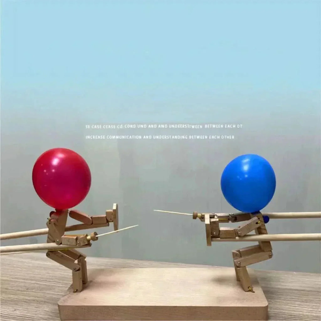 Bamboo Battle Play Set With Cannons And Balloons For Party Battles