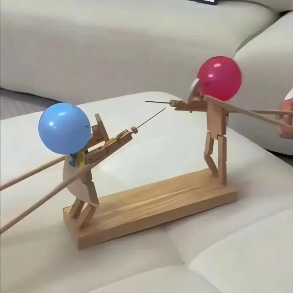 Bamboo Battle Play Set With Cannons And Balloons For Party Battles