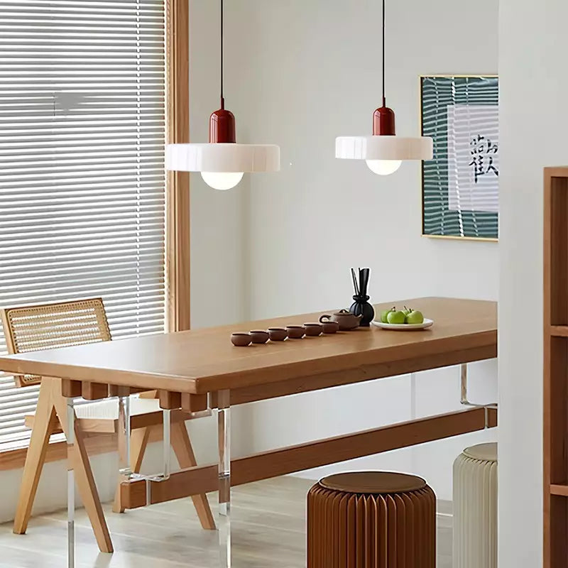 Bauhaus Colored Glass Pendant Light For Modern Homes