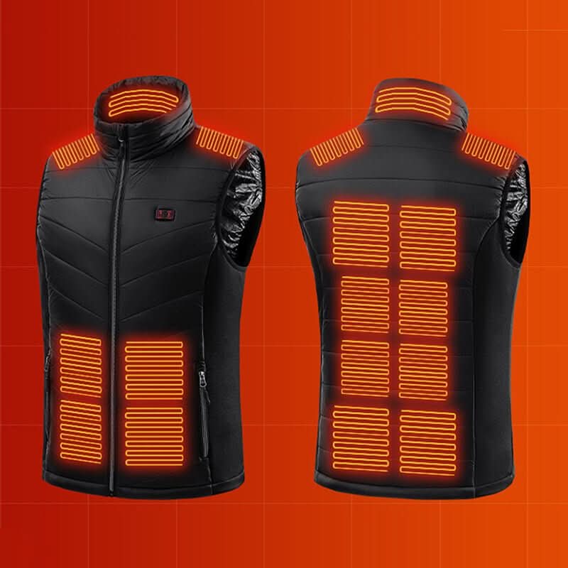 AuroraGuard Heated Waistcoat With 13 Heating Zones For Cold Days
