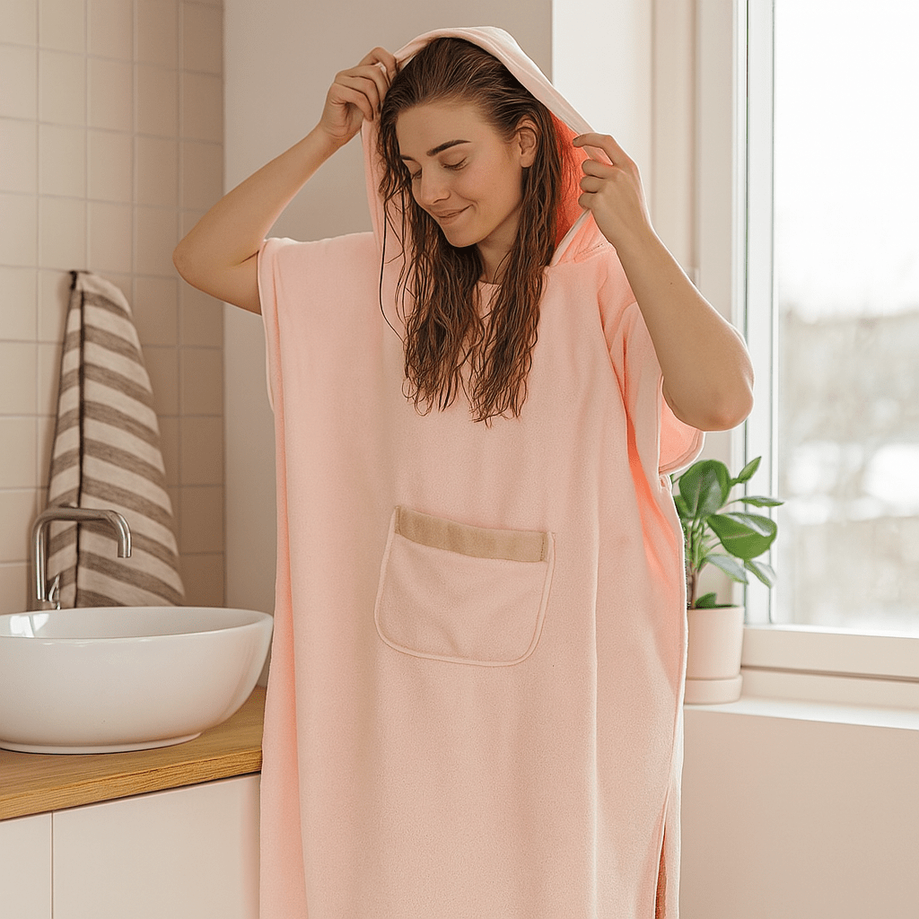 VelourNest Kuscheliger Mikrofaser-Bademantel Für Zuhause Und Spa