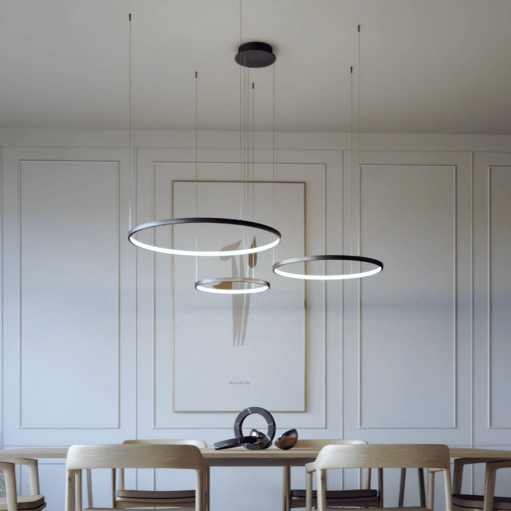 Lampa wisząca LumaRing z pilotem LED do domu