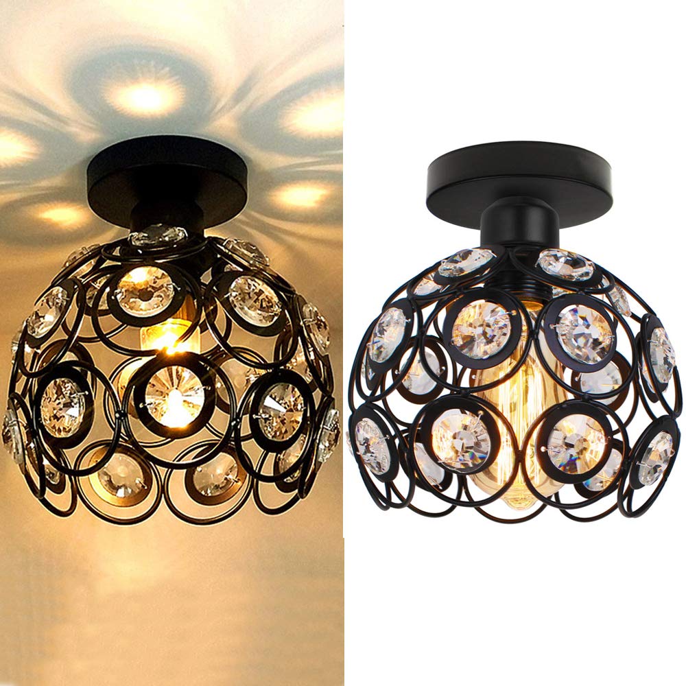 Nowoczesna luksusowa okrągła lampa sufitowa LED Astra z kryształami