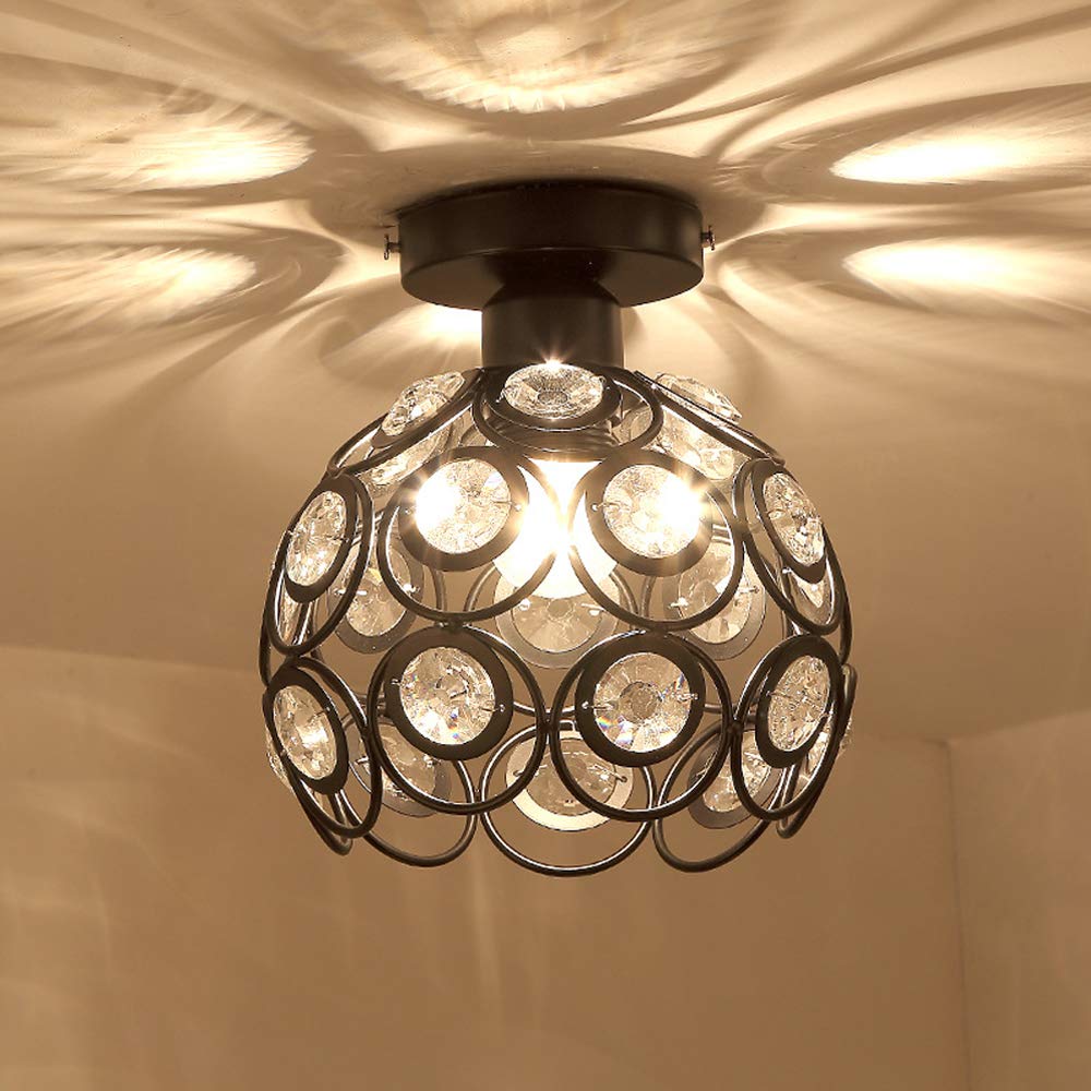Nowoczesna luksusowa okrągła lampa sufitowa LED Astra z kryształami