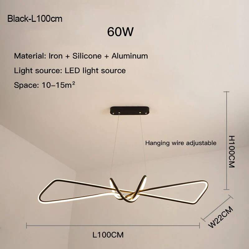 Moderní kreativní LED lustr LumaNova