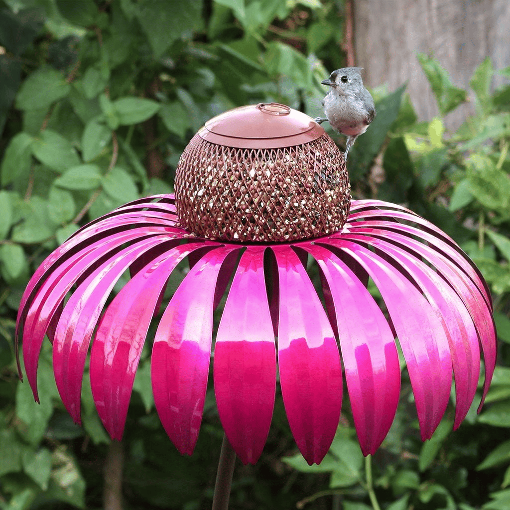 Flower Cone Feeder With Elegant Flower Style For Gardens And Balconies