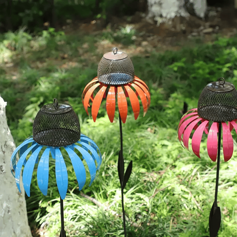 Flower Cone Feeder With Elegant Flower Style For Gardens And Balconies