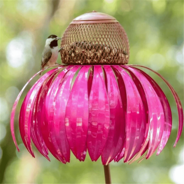 Flower Cone Feeder With Elegant Flower Style For Gardens And Balconies