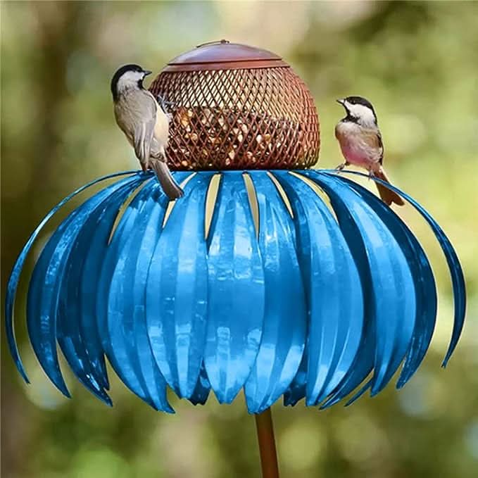 Flower Cone Feeder With Elegant Flower Style For Gardens And Balconies