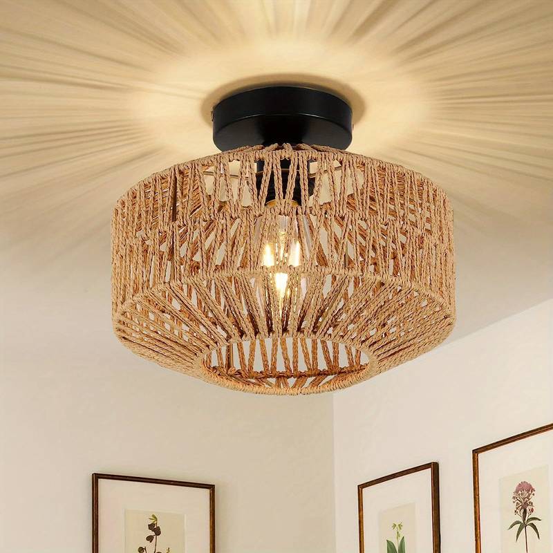 Arlena Boho Pendant Light Handcrafted Eclectic Ceiling Lamp | Fervei