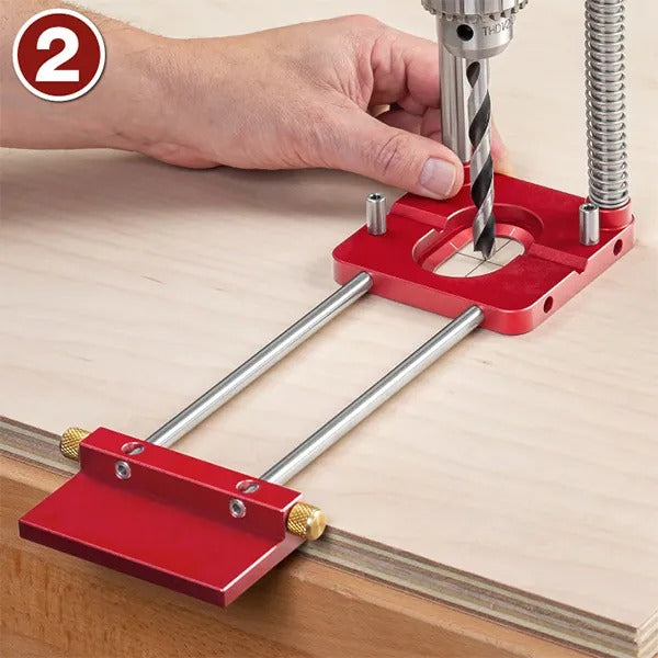 90 Degree Drill Template For Precise Perpendicular Holes, 28.5x25.5cm Drill Guide