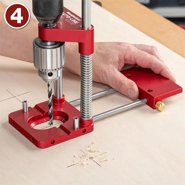 90 Degree Drill Template For Precise Perpendicular Holes, 28.5x25.5cm Drill Guide