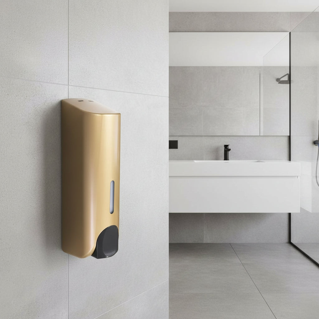 AeroNest nástěnný dávkovač sprchových gelů pro beznepořádkovou organizaci