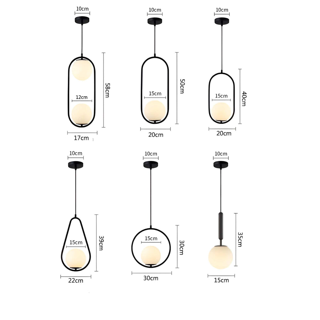 Auralis Glas-LED-Pendelleuchten für moderne Decken