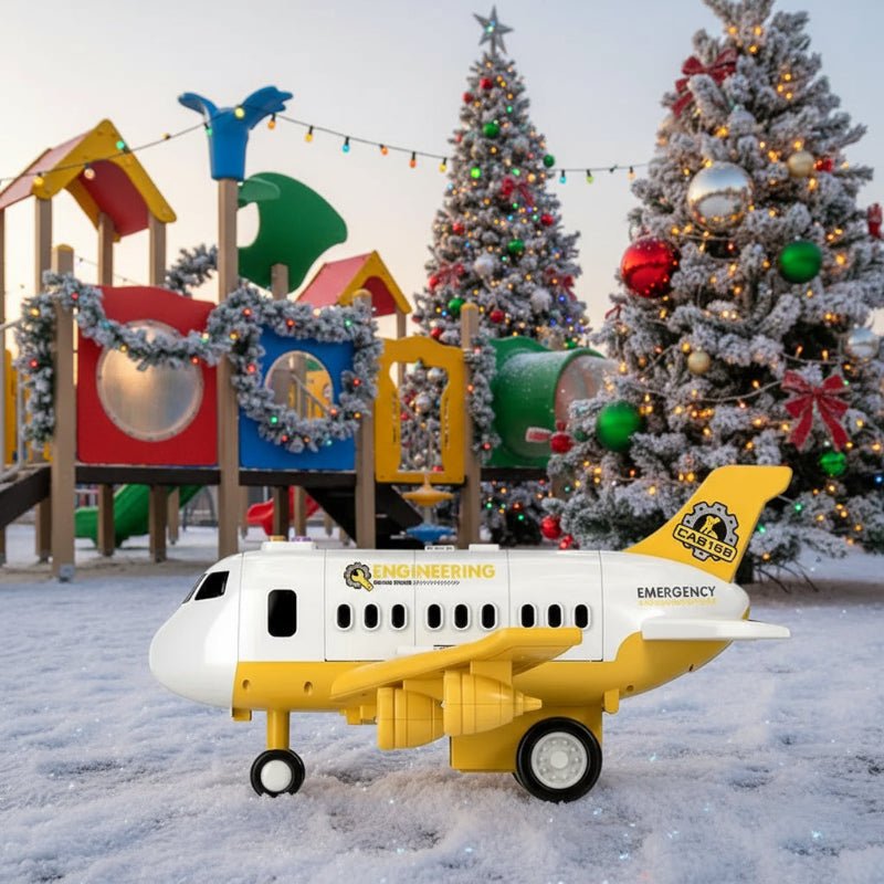 AeroNova Interactive Airplane Toy With Blinking Lights For Ages 3 And Up