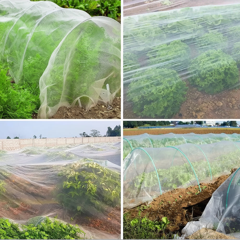 Breathable insect net for reliable plant protection