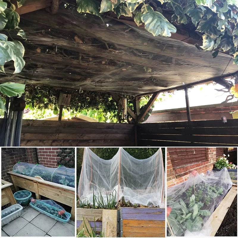 Breathable insect net for reliable plant protection