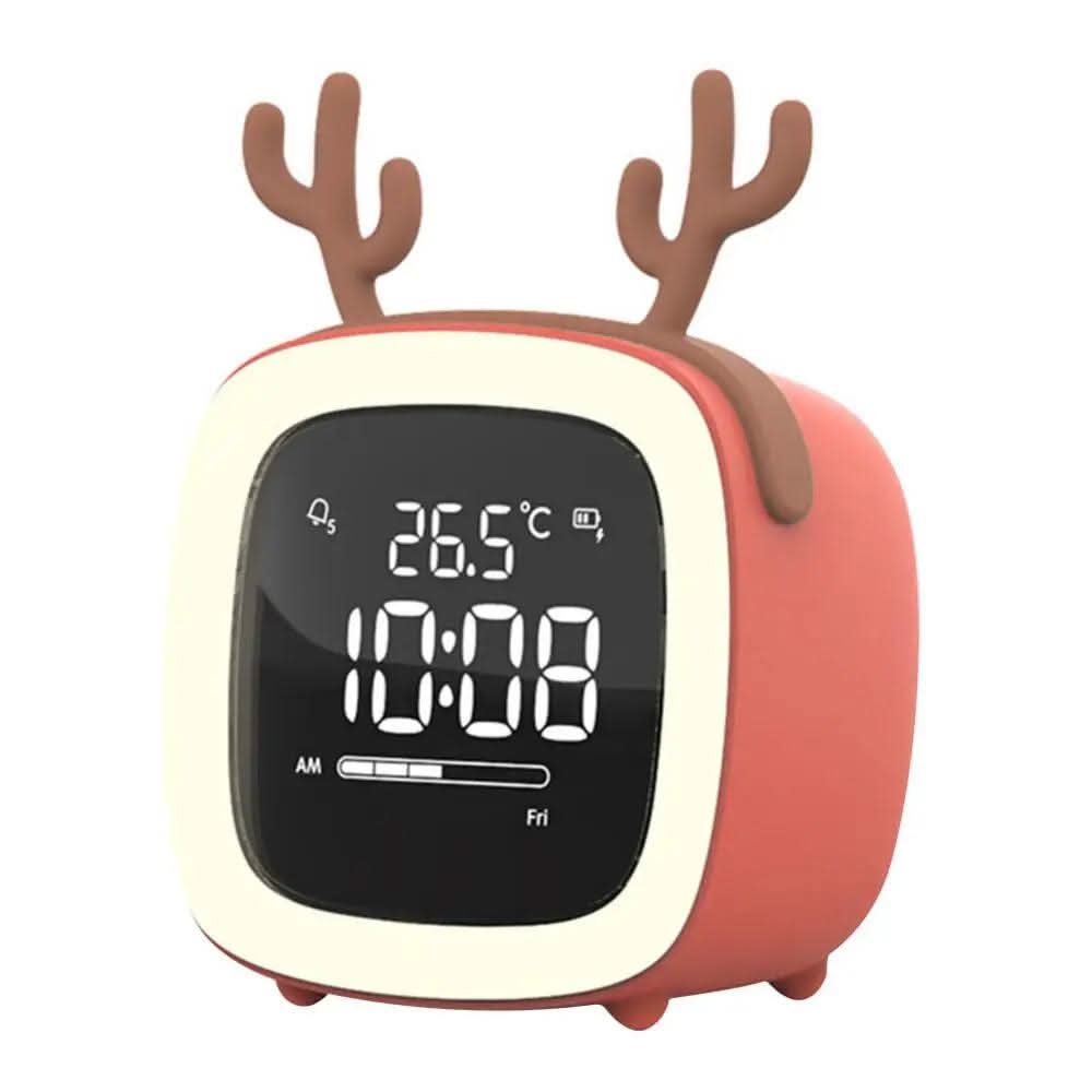 BunnyGlow LED Kids Alarm Clock With Gentle Night Light