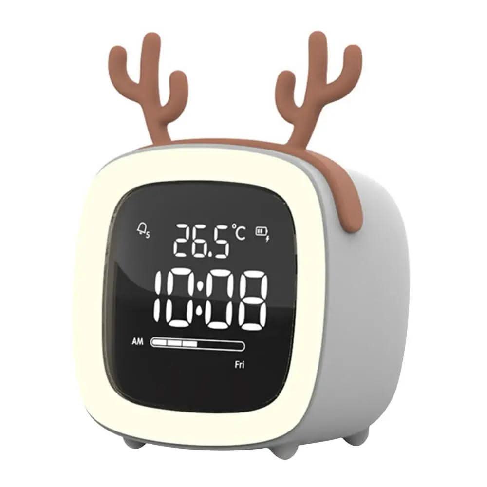 BunnyGlow LED Kids Alarm Clock With Gentle Night Light