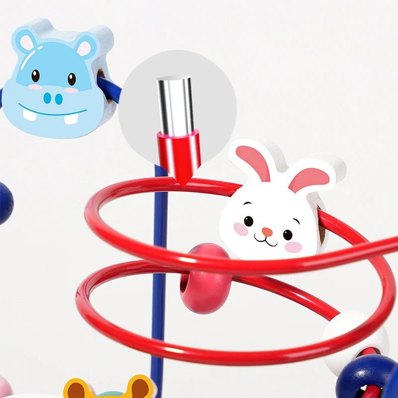 KiddiJoy Wooden Bead Maze and Abacus Educational Toy for Playful Learning