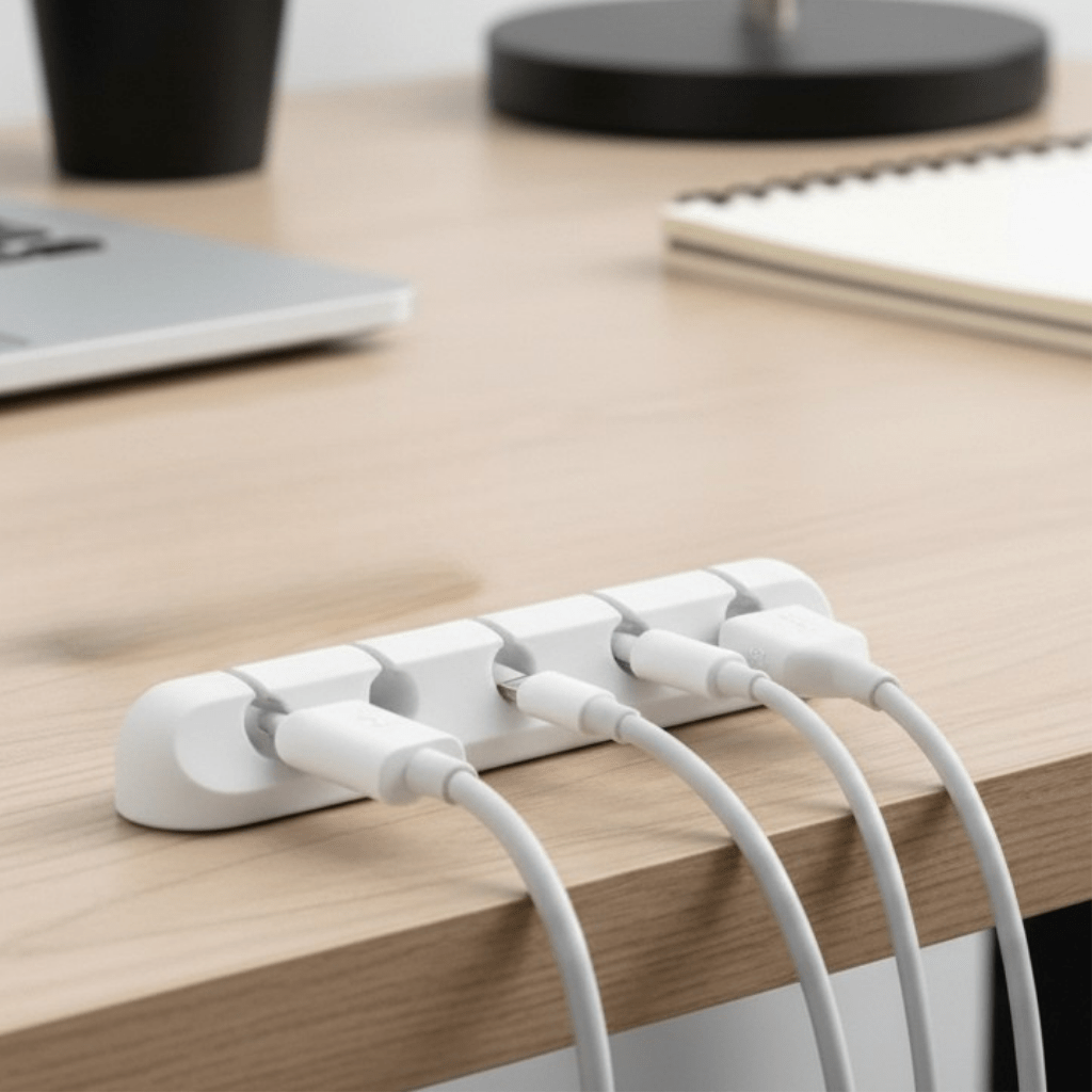 DeskLink Silicone Cable Organizer For The Workplace, Reliable Cable Management