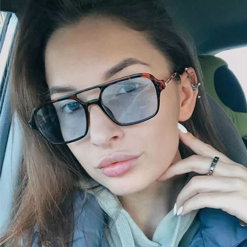 AuroraSight Stylish Square Sunglasses for Women with UV400 Protection