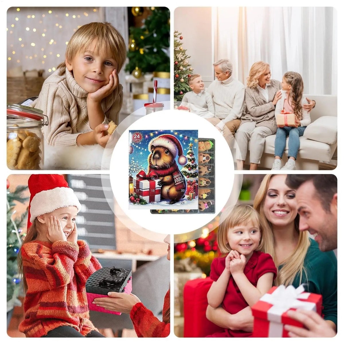 CapyJoy Calendario dell'Avvento Natalizio 2025 Carino per Bambini