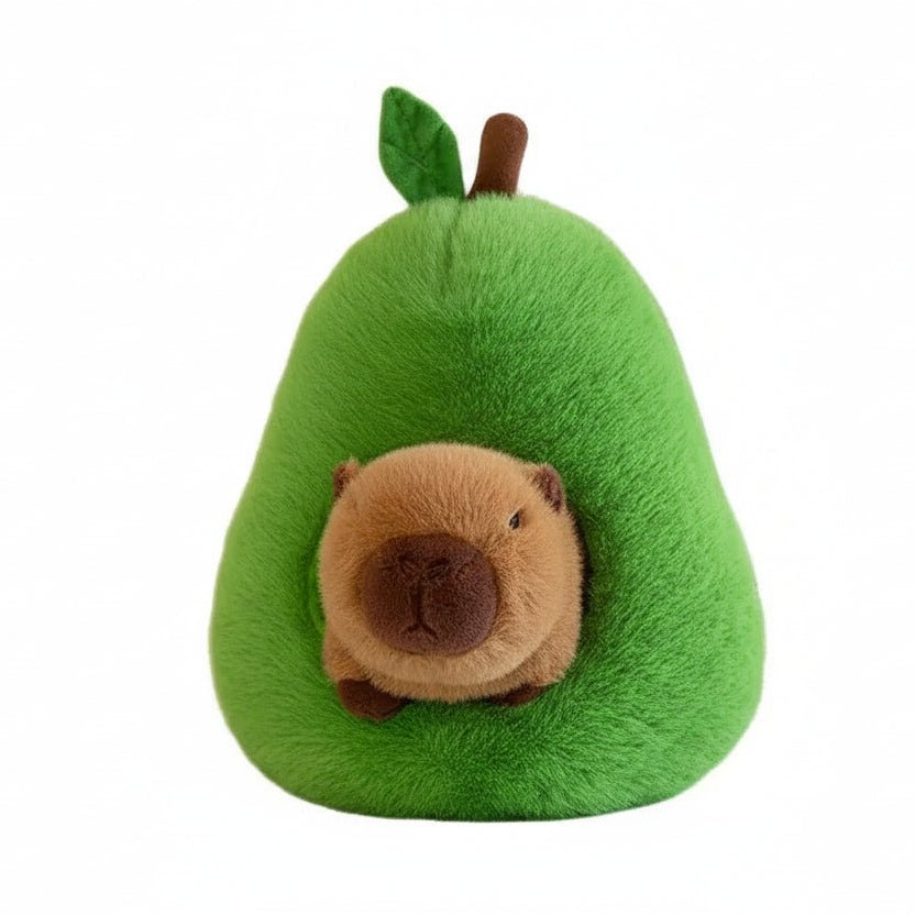 CuddleCapy 2 v 1 plyšová hračka miminko avokádo kapybara pro děti