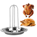 NovaGrill Rack Non-Stick Carbon Steel Chicken Roaster for Perfect Barbecues