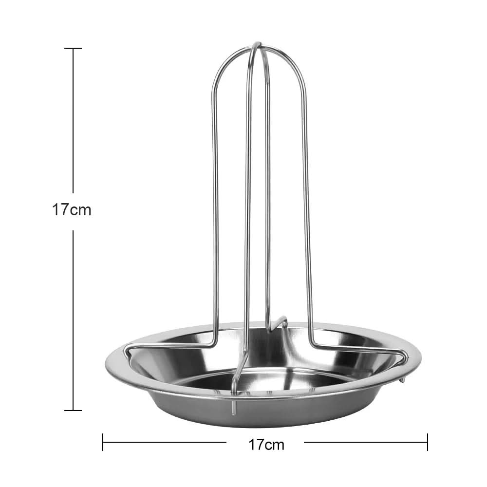 NovaGrill Rack Non-Stick Carbon Steel Chicken Roaster for Perfect Barbecues