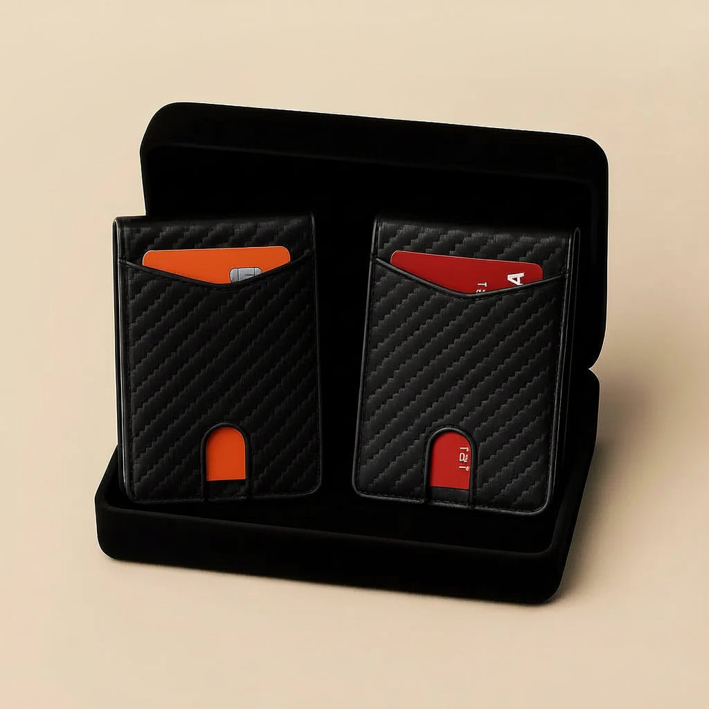 CarbonGuard Ultrathin RFID-Kartenschutz Mit Carbon-Muster