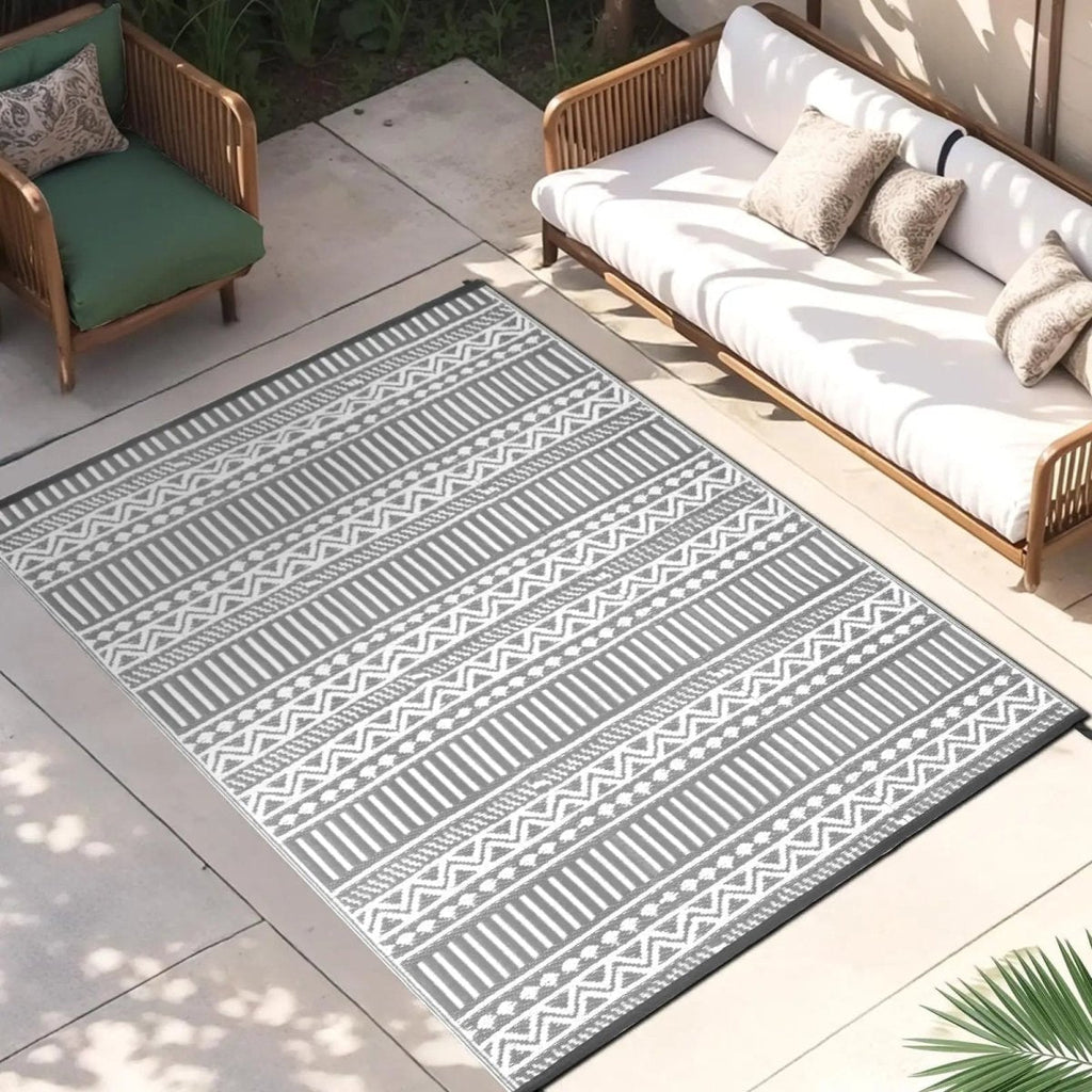 TerraNest Soft Outdoor Rug For Terraces With Non Slip Backing And Comfort